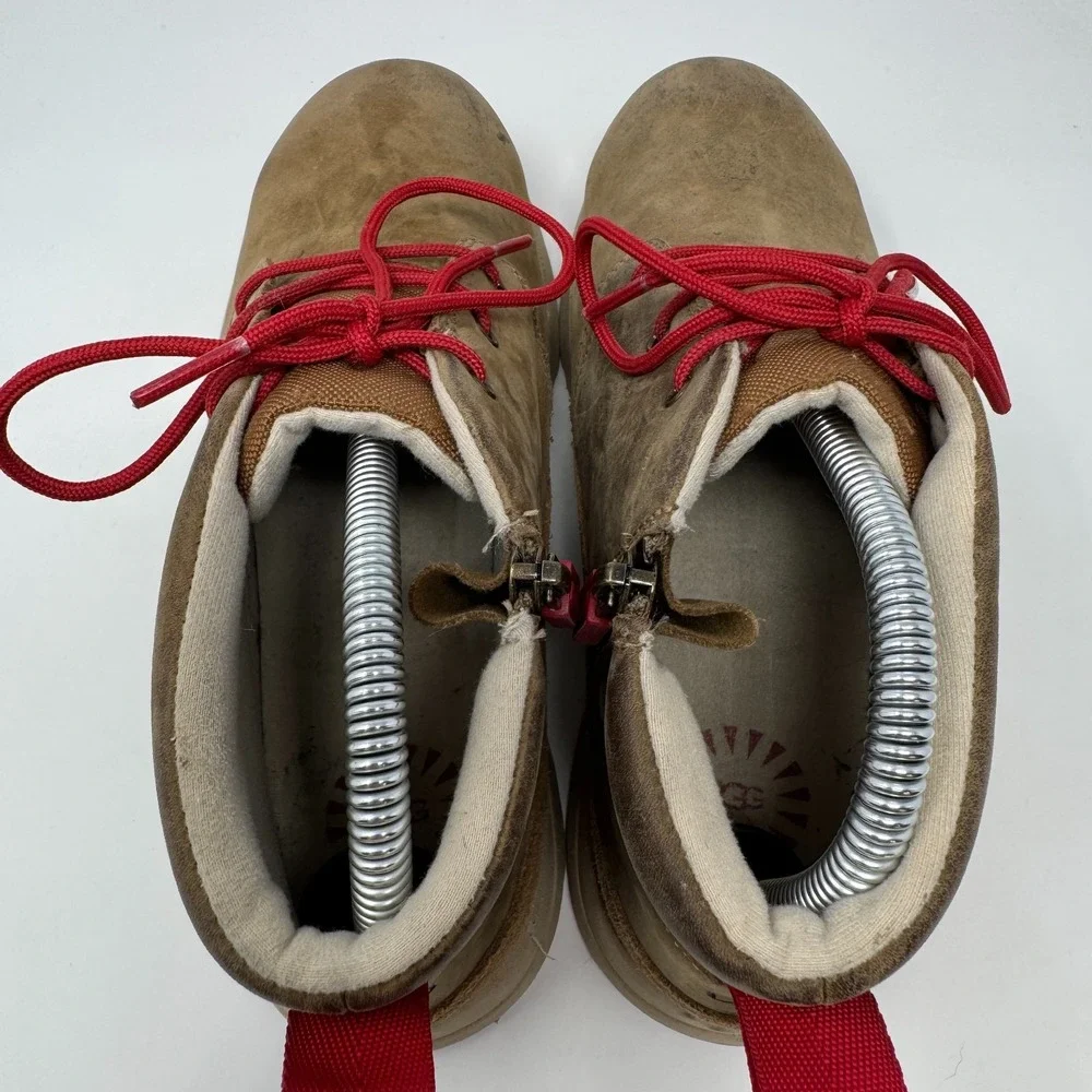 Ugg‎ Canoe III Weather Boots 1120972K Chestnut Red Laces Youth Size 5